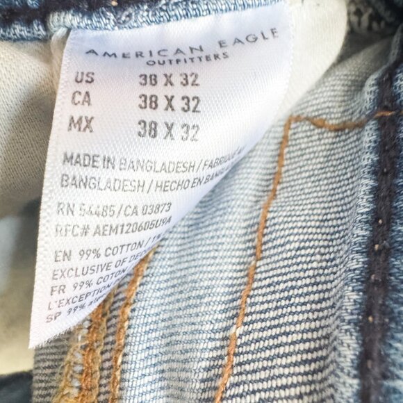 American Eagle Airflex Athletic Light Wash Jeans 38/32 NWT - Picture 8 of 10